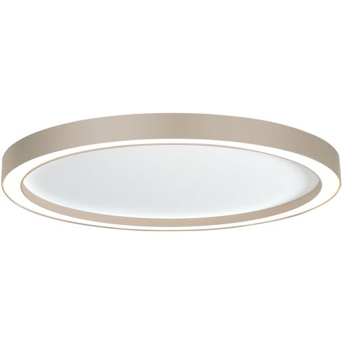 Bopp Deckenlampe Aura Weiss/Braun/Grau Aluminium 55 cm 4 cm - Farbe: weiss/taupe - LED - Lichtfarbe: Extra warmweiss - Deckenlampe- LED