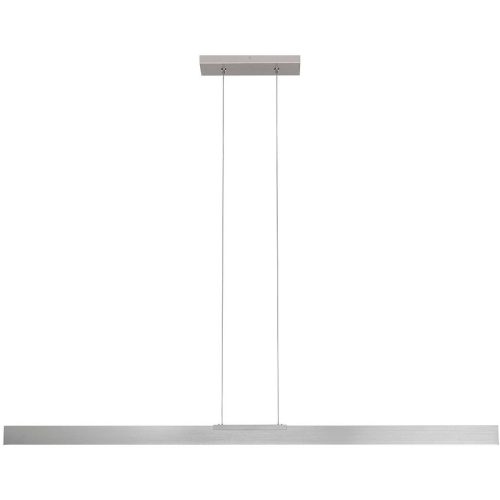 Bopp Pendellampe Nano Silber Aluminium 1 cm 140 cm - Farbe: Aluminium geschliffen - LED - Lichtfarbe: Extra warmweiss - Pendellampe- LED
