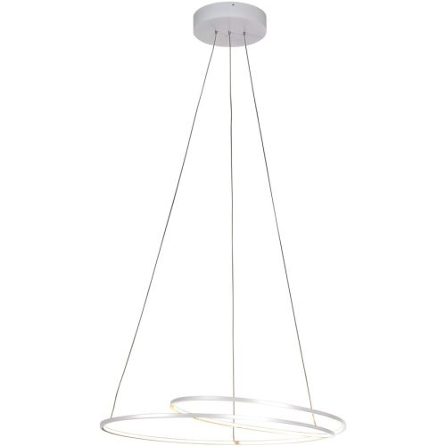 Bopp Pendellampe At Weiss Aluminium 45 cm 140 cm Ausziehbar/Drehbar - LED - Lichtfarbe: Extra warmweiss - Pendellampe- LED Energiesparlampe