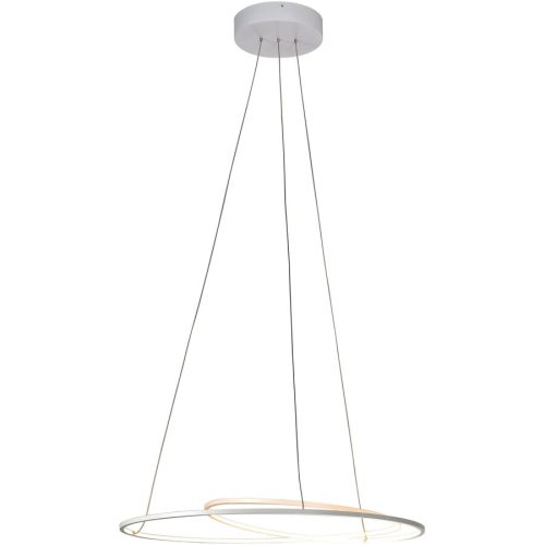 Bopp Pendellampe At Weiss Aluminium 70 cm 140 cm Ausziehbar/Drehbar - LED - Lichtfarbe: Extra warmweiss - Pendellampe- LED Energiesparlampe