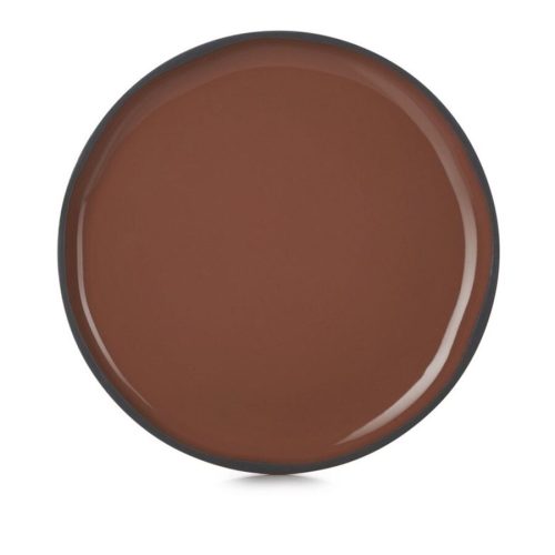 Revol Dessertteller Caractère Braun Porzellan 15 cm - Farbe: Zimt - Dessertteller
