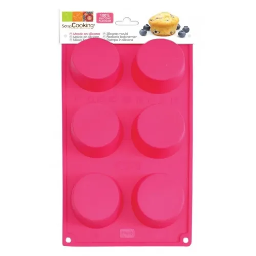 Scrap Cooking, 6er Silikonbackform Muffins