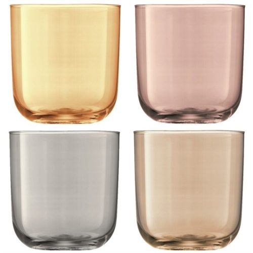 LSA International Becher-Set Polka Silber Glas 0.42 l - Farbe: metall - Becher-Set
