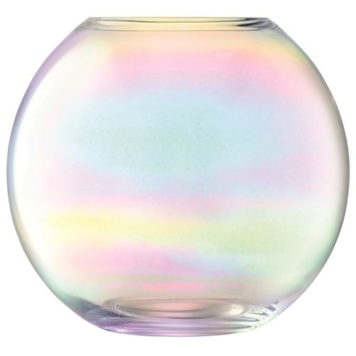 LSA International Vase Pearl Transparent/Mehrfarbig Glas 16 cm - Farbe: Perlmutt - Vase