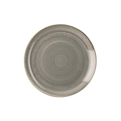 Churchill, Churchill Teller flach Stonecast Peppercorn Coupe; 21.7 cm (Ø); grau/braun; rund; 12 Stück / Pack