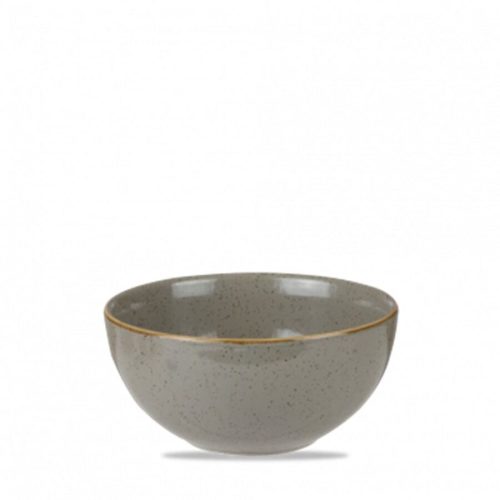 Churchill, Churchill Suppentasse Stonecast Peppercorn; 470 ml, 13.2x6.3 cm (ØxH); grau/braun; rund; 12 Stück / Pack