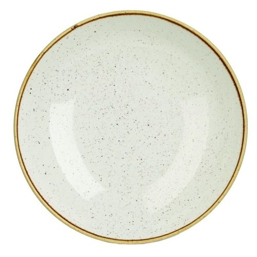 Churchill, Churchill Teller tief Stonecast Barley White Coupe; 2400 ml, 31x4.4 cm (ØxH); weiss/braun; rund; 6 Stück / Pack