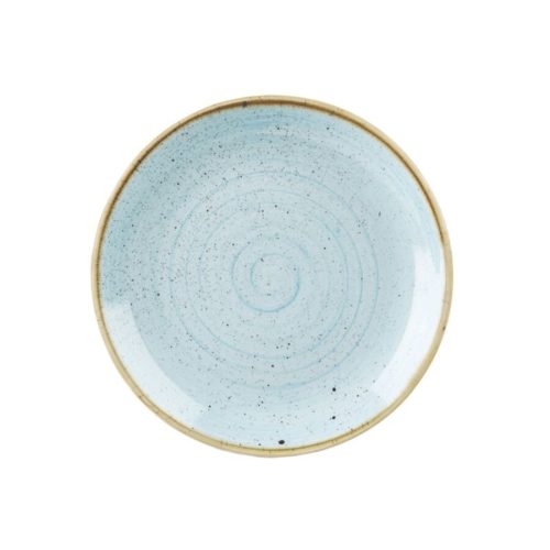 Churchill, Churchill Teller flach Stonecast Duck Egg Coupe; 26 cm (Ø); hellblau/braun; rund; 12 Stück / Pack