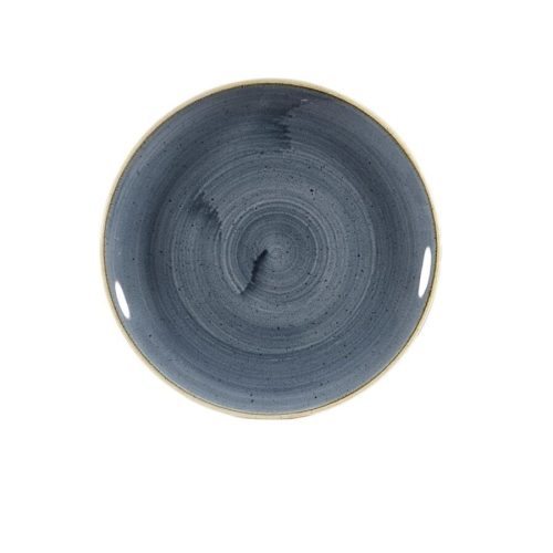 Churchill, Churchill Coupeteller flach Stonecast Blueberry; 21.7 cm (Ø); blau/braun; rund; 12 Stück / Pack