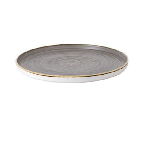 Churchill, Churchill Teller rund Stonecast Peppercorn mit erhöhtem Rand; 27.5x2 cm (ØxH); grau/braun; rund; 6 Stück / Pack