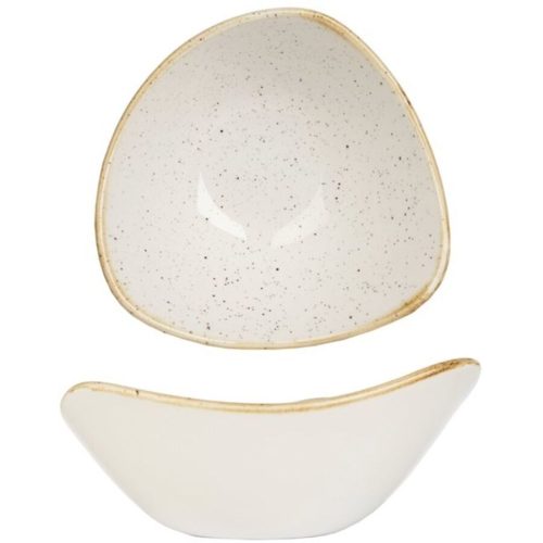 Churchill, Churchill Bowl Stonecast Barley White dreieckig; 260 ml, 15.3 cm (Ø); weiss/braun; dreieckig; 12 Stück / Pack