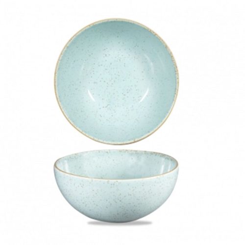 Churchill, Churchill Bowl Stonecast Duck Egg Nudeln; 1075 ml, 18.3 cm (Ø); hellblau/braun; rund; 6 Stück / Pack