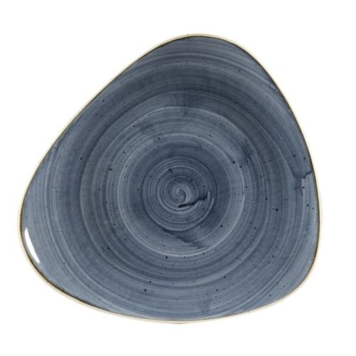 Churchill, Churchill Teller flach Stonecast Blueberry dreieckig; 31.1x31.1 cm (LxB); blau/braun; dreieckig; 6 Stück / Pack