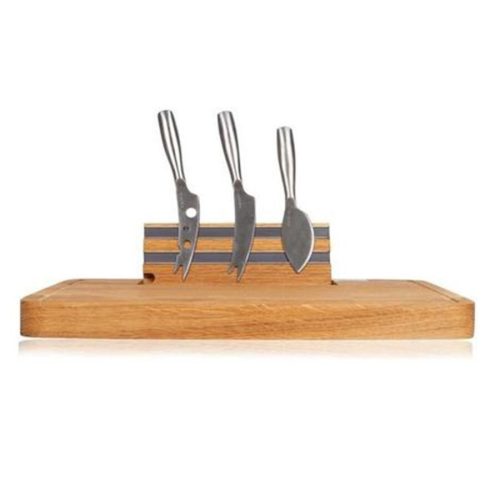 Diverse Käsemesser Partyclette Braun/Silber Edelstahl/Holz 28.7 cm 34.1 cm - Farbe: natur/silber - Käsemesser