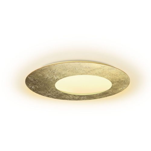 Escale Deckenlampe Blade Gold Aluminium 79 cm 3.5 cm - Farbe: Blattgoldoptik - LED - Lichtfarbe: Extra warmweiss - Deckenlampe- LED Energiesparlampe