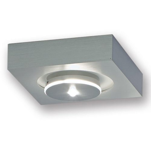 Escale Spot Spot it Silber Aluminium 20 cm 5 cm - Farbe: Aluminium geschliffen - LED - Lichtfarbe: Extra warmweiss - Spot- LED Energiesparlampe