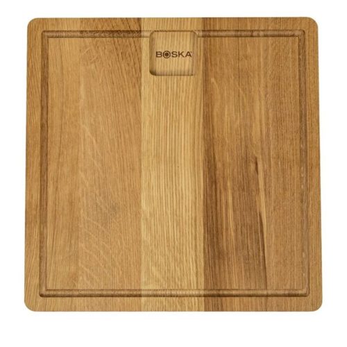 Schneidebrett Friends Braun Holz 23 cm 23 cm - Farbe: eiche - Schneidebrett
