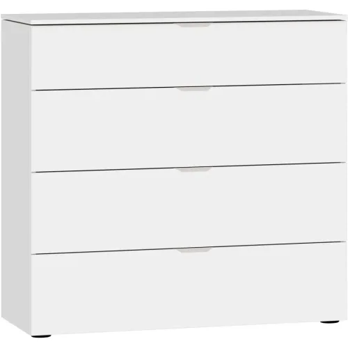 Kommode Arena Beimöbel Weiss Holzwerkstoff 90 cm 43 cm - Kommode