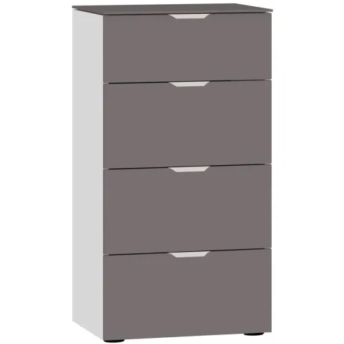 Kommode Arena Beimöbel Grau Holzwerkstoff 45 cm 43 cm - Farbe: dunkelgrau - Kommode