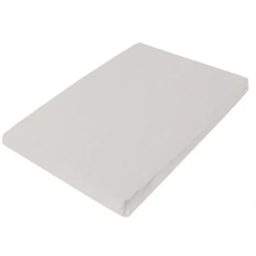 Living Home Fixleintuch Uni Silber Baumwolle 140 cm 200 cm - Fixleintuch