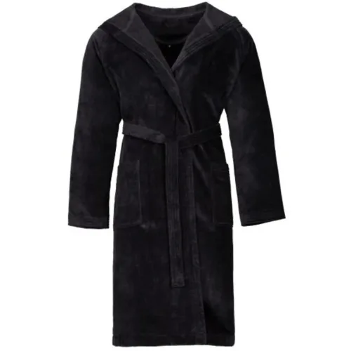 VOSSEN, VOSSEN - Texas Bademantel, für Damen, Schwarz, Größe M