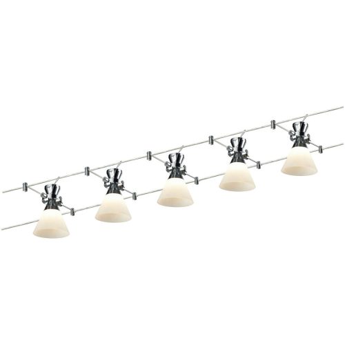System Ginola Silber/Grau Kunststoff/Metall 20.5 cm - Farbe: Silber/chrom - LED - Lichtfarbe: Warmweiss - Material: Metall/Kunststoff - System- LED