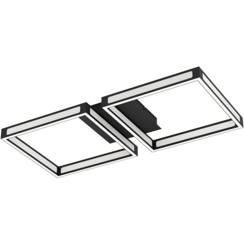 Eglo Deckenlampe Altaflor Schwarz/Weiss Stahl/Kunststoff 30 cm 65 cm - LED - Lichtfarbe: Warmweiss - Material: Kunststoff/Stahl - Deckenlampe- LED