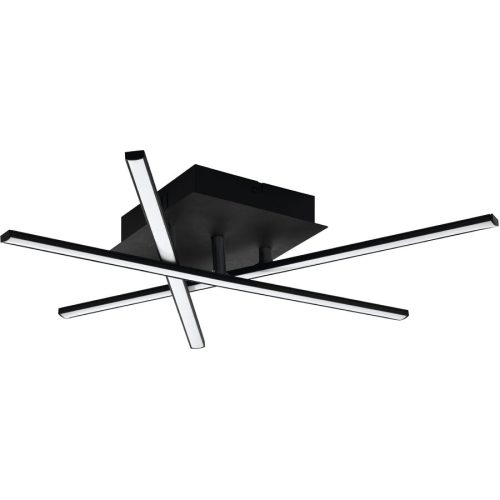 Eglo, Eglo LED-Deckenleuchte Lasana 3 Schwarz-Weiss | 3 × 3.5 W