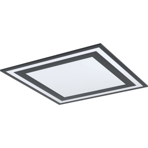 Eglo Deckenlampe Savatarila Schwarz/Weiss Aluminium/Kunststoff 59.5 cm 59.5 cm - LED - Lichtfarbe: Helles Neutralweiss - Deckenlampe- LED