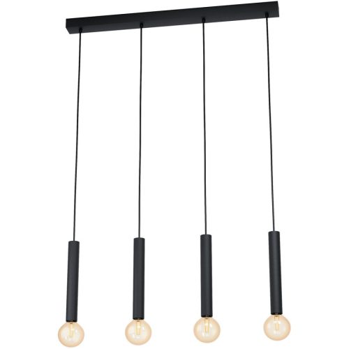 Eglo Pendellampe Cortenova Schwarz Stahl 6 cm 84 cm - Pendellampe