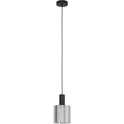 Eglo Pendellampe Gorosiba Schwarz/Transparent Stahl/Glas 0 cm 0 cm - Material: Glas/Stahl - Pendellampe