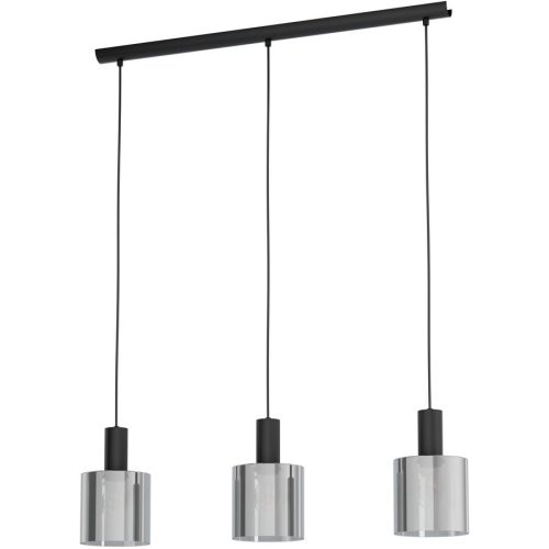 Eglo, Eglo Pendelleuchte Gorosiba Schwarz | 120 W | 85 × 15 × 110 cm