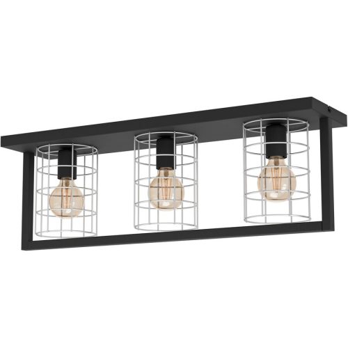 Eglo Deckenlampe Jubily Schwarz Stahl 19 cm 77 cm - Deckenlampe