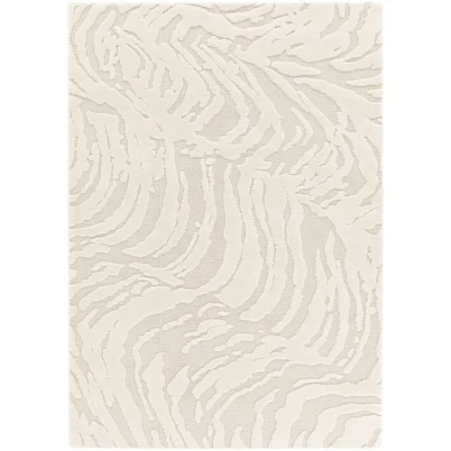 LIVIQUE, Teppich Cocoon Weiss Polyester 200 cm 290 cm - Farbe: creme - Material: Polypropylen - Teppich
