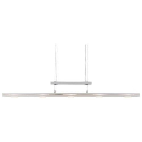 Pendellampe Cico Silber Aluminium/Glas 100 cm 150 cm Höhenverstellbar (manuell) - LED - Lichtfarbe: Warmweiss - Pendellampe- LED Energiesparlampe