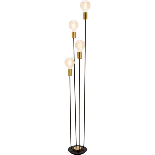 Stehlampe Austin Schwarz/Gold Metall 20 cm 135 cm - Farbe: Schwarz, Gold - Stehlampe