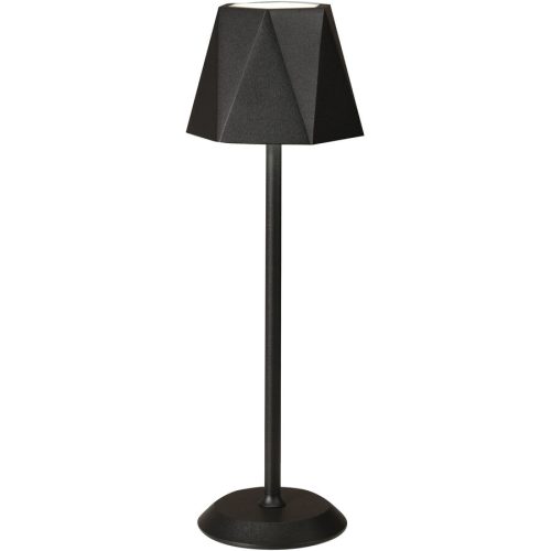 Tischlampe Keely Weiss Metall 38 cm - Farbe: schwarz - LED - Lichtfarbe: Warmweiss - Tischlampe- LED Energiesparlampe