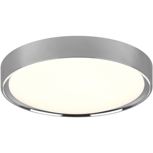 Deckenlampe Alys Grau Kunststoff 33 cm 9 cm - Farbe: chrom - LED - Lichtfarbe: Warmweiss - Deckenlampe- LED Energiesparlampe