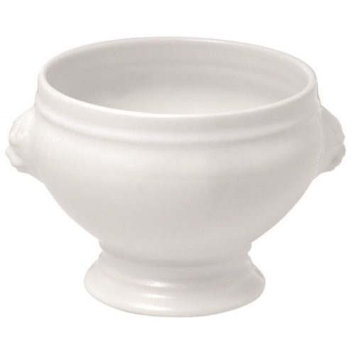 Revol Suppenschüssel Löwenkopf Weiss Porzellan 11.5 cm 9 cm - Suppenschüssel