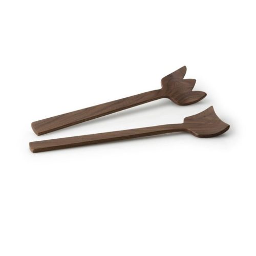 Salatbesteck Continenta Braun Holz 0 cm - Farbe: Walnuss - Material: Nussbaum - Salatbesteck