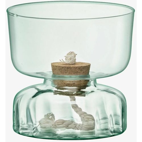 LSA International Vase Canopy Transparent Glas/Kork 12.9 cm - Farbe: klar - Vase