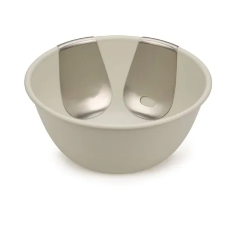 Salatschüssel Joseph Joseph Grau Edelstahl 30 cm 14 cm - Farbe: steingrau - Material: Edelstahl/Polypropylen - Salatschüssel