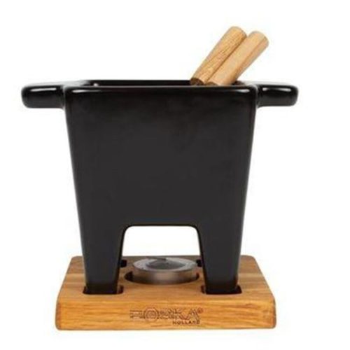 Diverse Fondue-Set Tapas Schwarz Keramik/Stahl 0.3 l - Fondue-Set