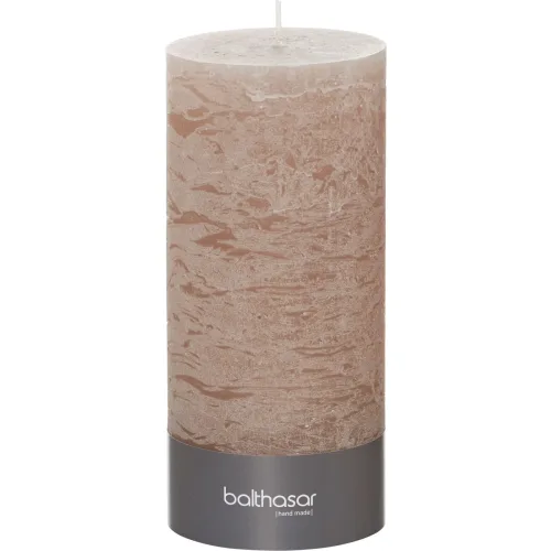 Balthasar, Balthasar - Zylinderkerze, 90X200MM, Taupe