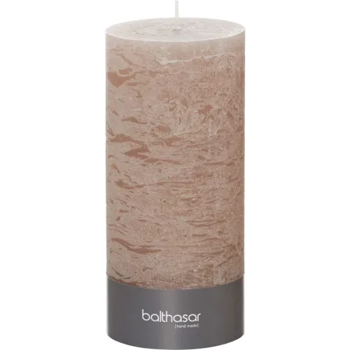Balthasar - Zylinderkerze, 90X200MM, Taupe