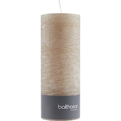 Balthasar, Balthasar - Zylinderkerze, 70X180MM, Taupe