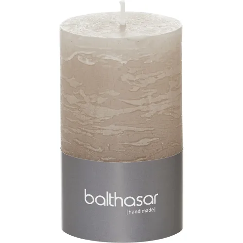 Balthasar, Balthasar - Zylinderkerze, 60X100MM, Taupe