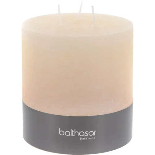 Balthasar - Zylinderkerze 3-Docht, 120X120MM, Ecru