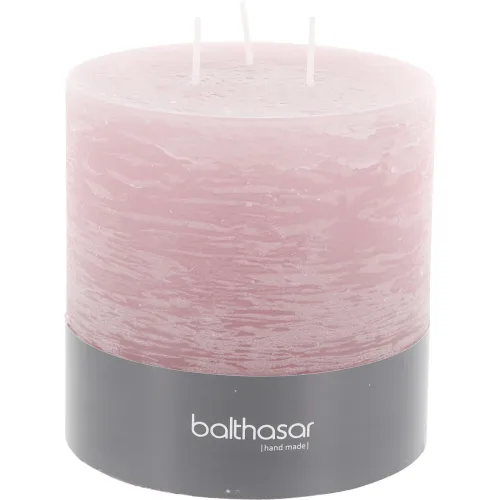 Balthasar, Balthasar - Zylinderkerze 3-Docht, 120X120MM, Altrosa