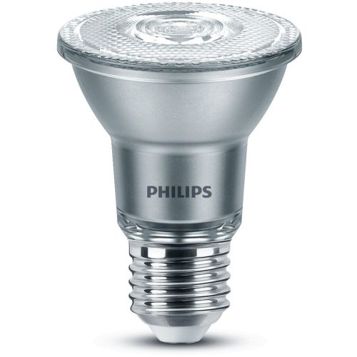 Philips Glas E27 6 W - Farbe: Silber - LED - Lichtfarbe: Extra warmweiss - Leuchtmittel- LED Leuchtmittel
